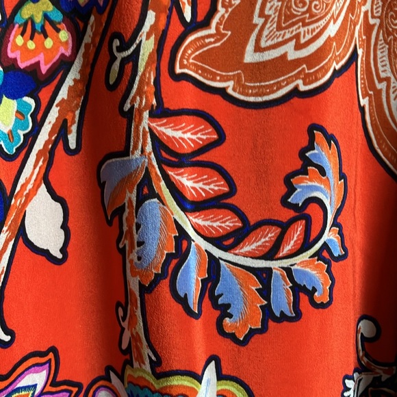 Anthropologie Larkhill Swing Dress by Maeve in orange floral size S - Picture 3 of 7